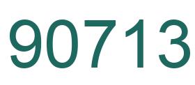 Número 90713 imagen verde