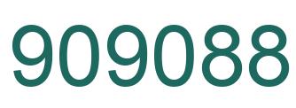 Number 909088 green image