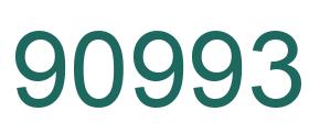 Number 90993 green image