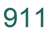 Número 911 imagen verde