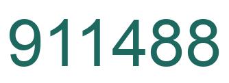 Number 911488 green image