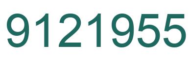 Number 9121955 green image