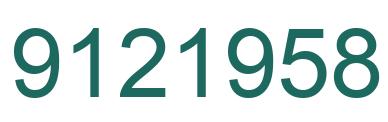 Number 9121958 green image