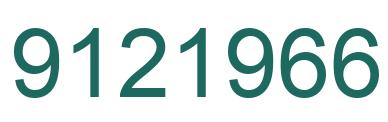 Number 9121966 green image