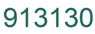 Number 913130 green image