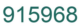 Número 915968 imagen verde