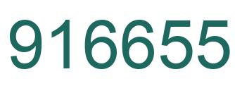 Number 916655 green image