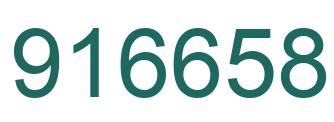 Number 916658 green image