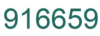 Number 916659 green image