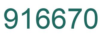 Número 916670 imagen verde