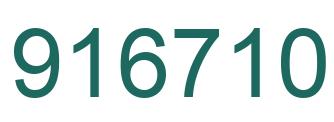 Número 916710 imagen verde