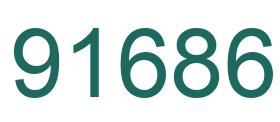 Número 91686 imagen verde