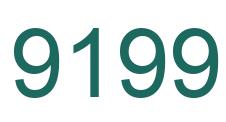 Number 9199 green image