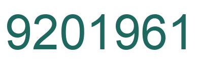 Number 9201961 green image