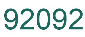 Número 92092 imagen verde