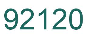 Number 92120 green image