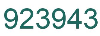 Número 923943 imagen verde