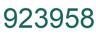 Número 923958 imagen verde