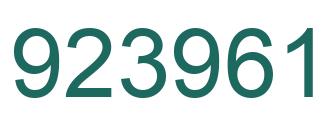 Número 923961 imagen verde