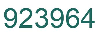 Número 923964 imagen verde