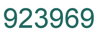 Número 923969 imagen verde