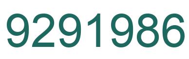 Número 9291986 imagen verde