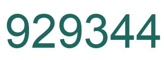 Número 929344 imagen verde
