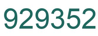 Número 929352 imagen verde