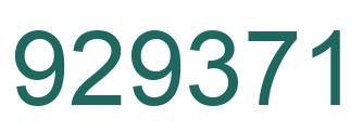 Número 929371 imagen verde