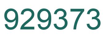 Número 929373 imagen verde