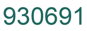Number 930691 green image
