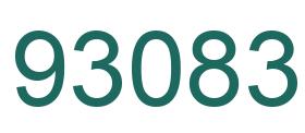 Number 93083 green image