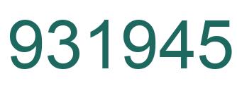 Número 931945 imagen verde