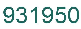 Número 931950 imagen verde
