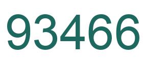 Number 93466 green image