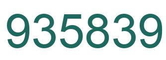 Número 935839 imagen verde