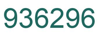 Number 936296 green image