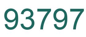 Number 93797 green image