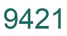 Number 9421 green image