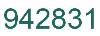 Número 942831 imagen verde