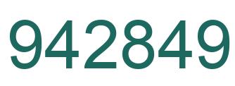 Number 942849 green image