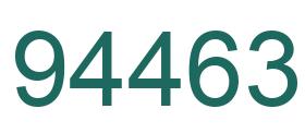 Number 94463 green image