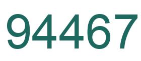 Number 94467 green image
