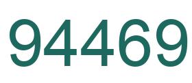 Number 94469 green image