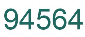 Número 94564 imagen verde