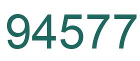 Number 94577 green image