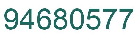 Number 94680577 green image
