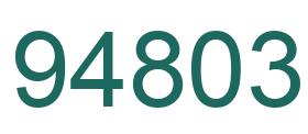 Number 94803 green image