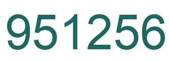 Número 951256 imagen verde