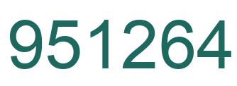 Número 951264 imagen verde